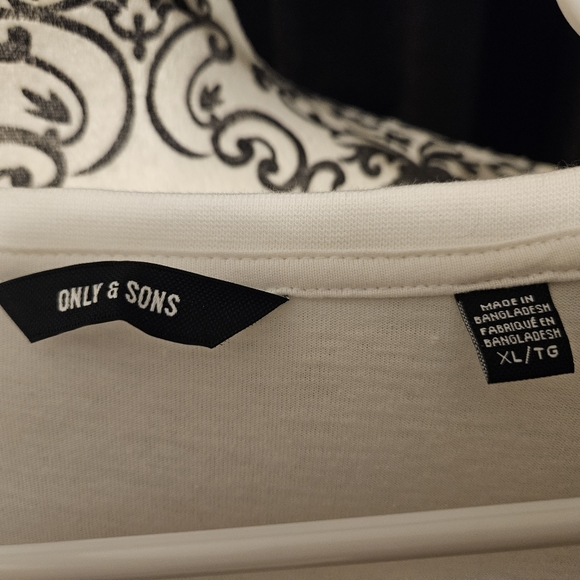 Mens Only & Sons Long Sleeve White XL - Picture 2 of 6